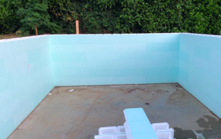 polystyreenblokken bouwkundig zwembad